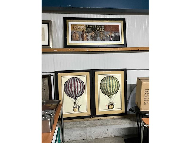 Wanddecoratie in lijst (3x) - afbeelding 2 van  7