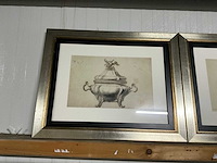 Wanddecoratie in lijst (3x) - afbeelding 3 van  6