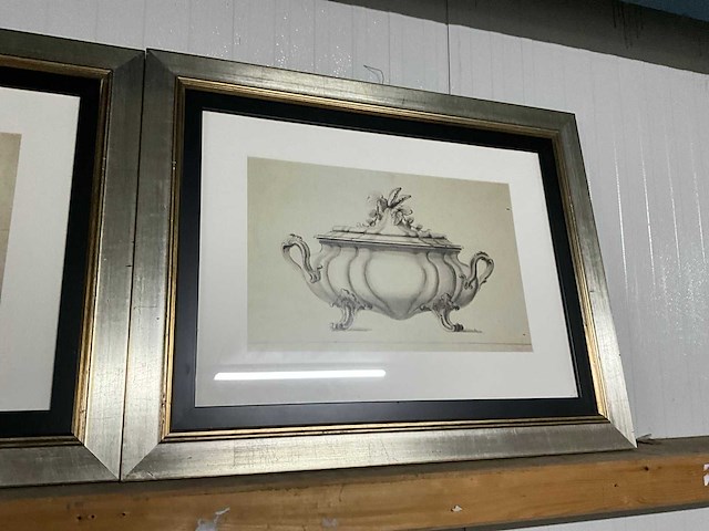 Wanddecoratie in lijst (3x) - afbeelding 4 van  6