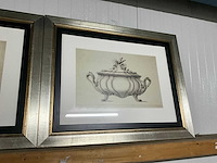 Wanddecoratie in lijst (3x) - afbeelding 4 van  6