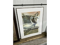 Wanddecoratie in lijst (3x) - afbeelding 5 van  6