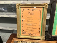 Wanddecoratie in lijst (4x) - afbeelding 3 van  6