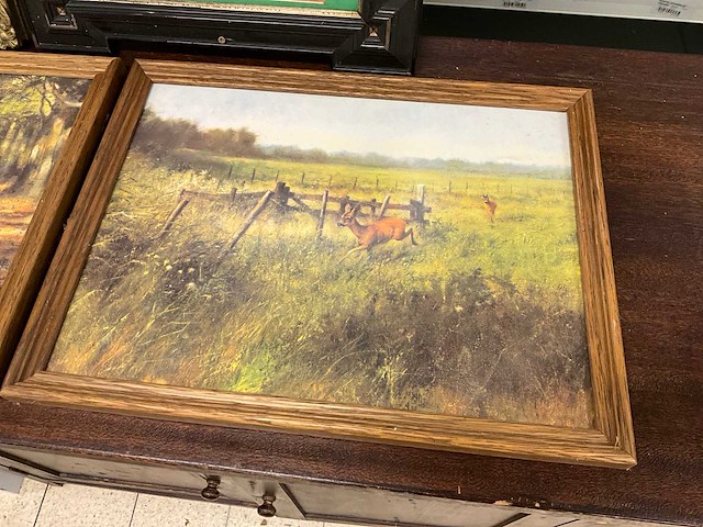Wanddecoratie in lijst (4x) - afbeelding 5 van  6