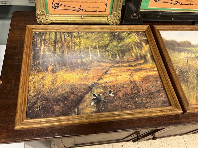 Wanddecoratie in lijst (4x) - afbeelding 6 van  6