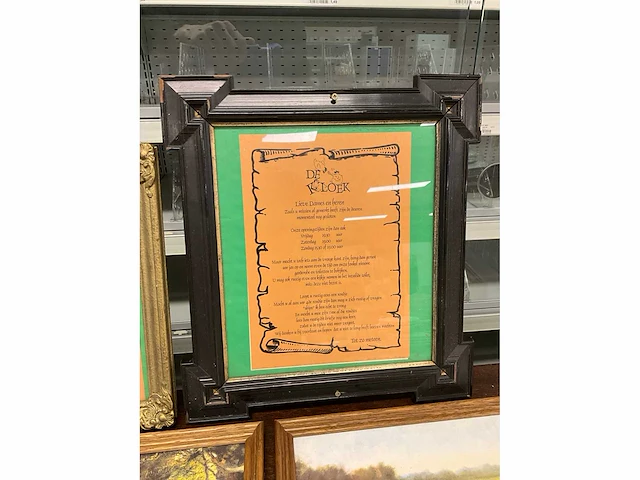 Wanddecoratie in lijst (4x) - afbeelding 4 van  6