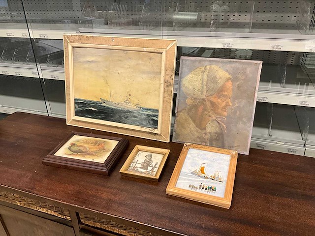 Wanddecoratie in lijst (5x) - afbeelding 2 van  7