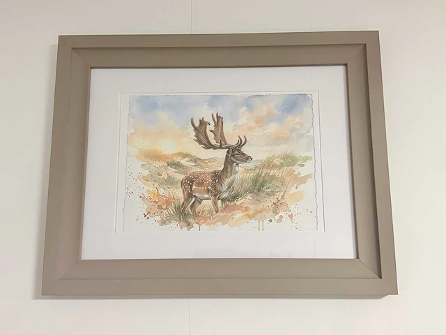 Wanddecoratie incl lijst - afbeelding 1 van  3