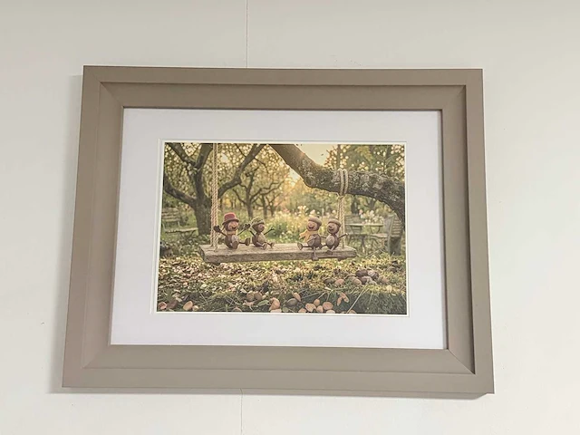 Wanddecoratie incl lijst - afbeelding 1 van  3