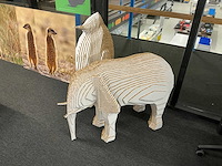 Wanddecoratie / karton sculpturen (8x) - afbeelding 2 van  8