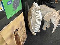 Wanddecoratie / karton sculpturen (8x) - afbeelding 3 van  8