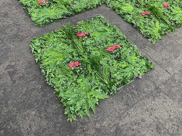 Wanddecoratie kunstplant 'exotica' 500x200 ongebruikt - afbeelding 4 van  21