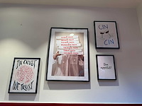 Wanddecoratie ''pizza" (4x) - afbeelding 1 van  2