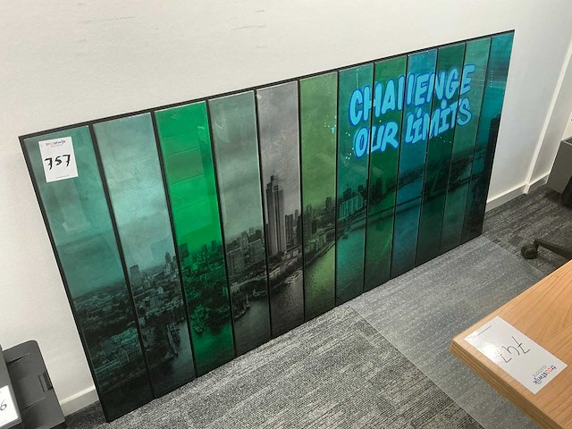 Wanddecoratie ( skyline rotterdam ) - afbeelding 1 van  5