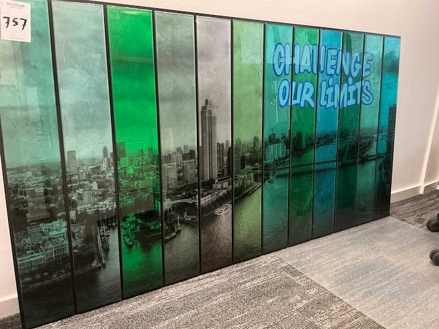 Wanddecoratie ( skyline rotterdam ) - afbeelding 2 van  5