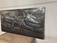 Wanddecoratie van ijzer - afbeelding 6 van  9
