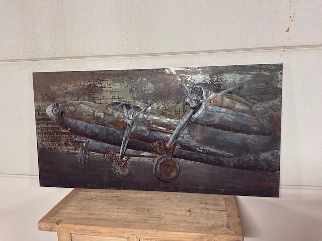 Wanddecoratie van ijzer - afbeelding 4 van  10
