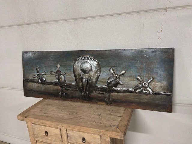 Wanddecoratie van ijzer - afbeelding 1 van  13