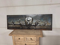 Wanddecoratie van ijzer - afbeelding 3 van  13