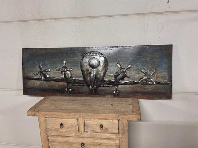 Wanddecoratie van ijzer - afbeelding 4 van  13