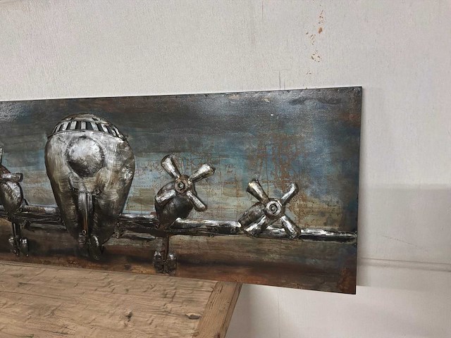 Wanddecoratie van ijzer - afbeelding 5 van  13
