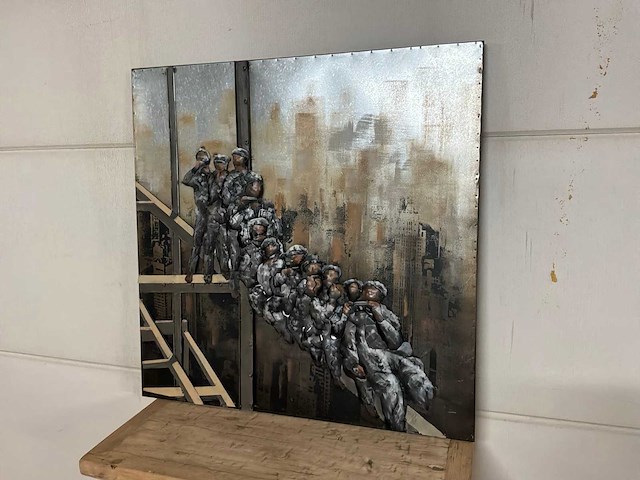 Wanddecoratie van ijzer - afbeelding 2 van  11
