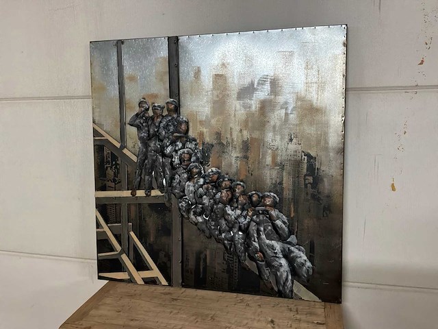 Wanddecoratie van ijzer - afbeelding 3 van  11
