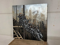 Wanddecoratie van ijzer - afbeelding 3 van  11