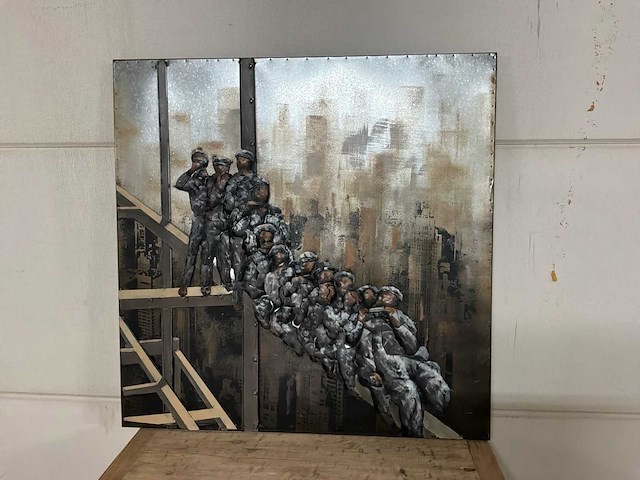 Wanddecoratie van ijzer - afbeelding 5 van  11