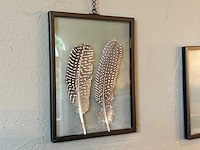 Wanddecoratie "veren" 6-delig - afbeelding 3 van  5