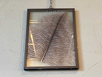 Wanddecoratie "veren" 6-delig - afbeelding 5 van  5