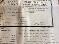 Wandelkaart luxemburg 1930. - afbeelding 2 van  3