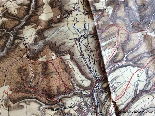 Wandelkaart luxemburg 1930. - afbeelding 3 van  3