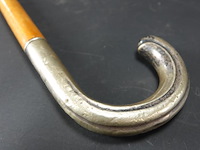 Wandelstok met alpacca zilveren handgreep - afbeelding 2 van  5