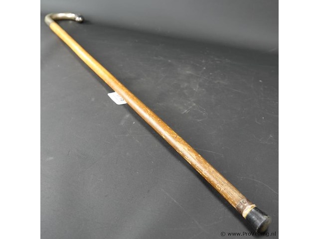 Wandelstok met alpacca zilveren handgreep - afbeelding 3 van  5