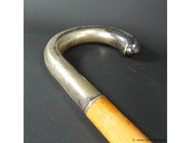 Wandelstok met alpacca zilveren handgreep - afbeelding 4 van  5