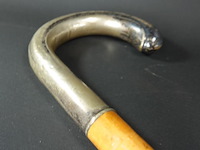 Wandelstok met alpacca zilveren handgreep - afbeelding 4 van  5