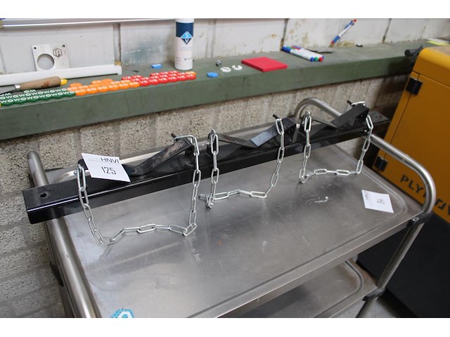 Wandgasflessenrek met drie posities breedte 90 cm. - afbeelding 2 van  2