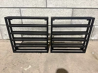 Wandgemonteerd wijnrek (2x) - afbeelding 2 van  5