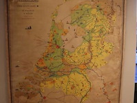 Wandkaart van nederland - 180x150cm - afbeelding 1 van  8