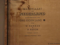 Wandkaart van nederland - 180x150cm - afbeelding 2 van  8