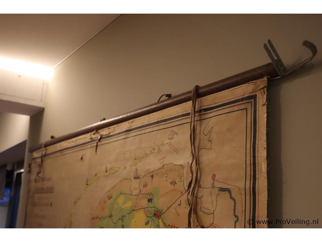 Wandkaart van nederland - 180x150cm - afbeelding 5 van  8