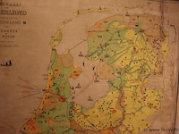 Wandkaart van nederland - 180x150cm - afbeelding 7 van  8