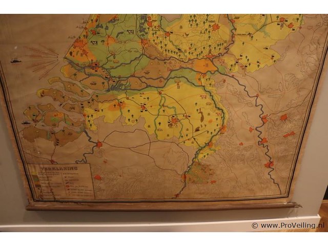 Wandkaart van nederland - 180x150cm - afbeelding 8 van  8