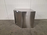 Wandkast - hoekmodel - rvs - afbeelding 1 van  2