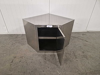 Wandkast - hoekmodel - rvs - afbeelding 2 van  2