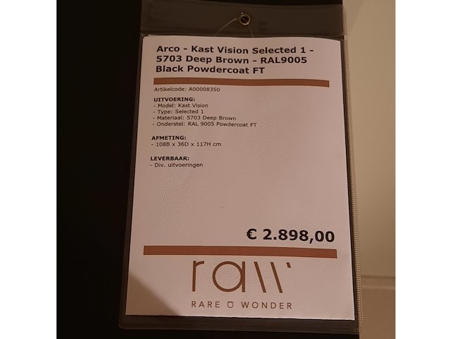 Wandkast arco, vision selected 1, deep brown - afbeelding 2 van  6