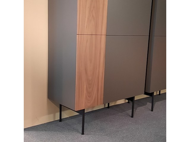 Wandkast coesel, capri, taupe/carbon - afbeelding 3 van  5