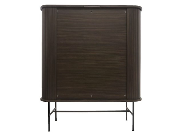 Wandkast fiep donkerbruin grenenhout hoog model - afbeelding 1 van  4