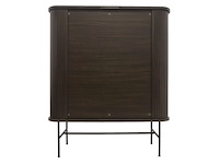 Wandkast fiep donkerbruin grenenhout hoog model - afbeelding 1 van  4