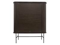 Wandkast fiep donkerbruin grenenhout hoog model - afbeelding 2 van  3